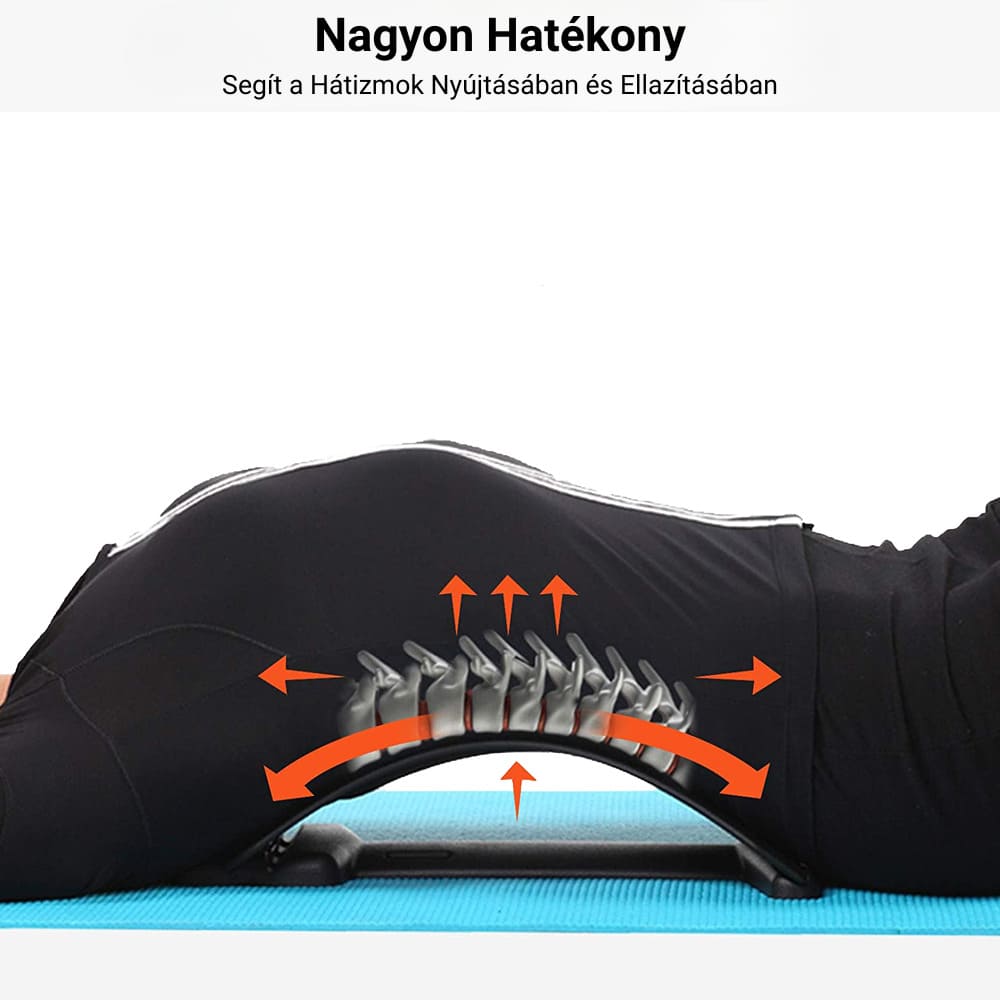 3 az 1-ben deréktáji készülék a hát nyújtására, masszírozására és ellazítására Better Posture Pro 2