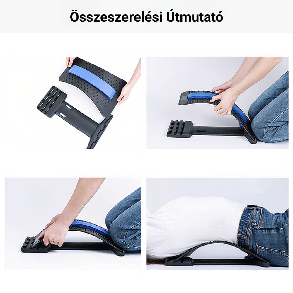 3 az 1-ben deréktáji készülék a hát nyújtására, masszírozására és ellazítására Better Posture Pro 5