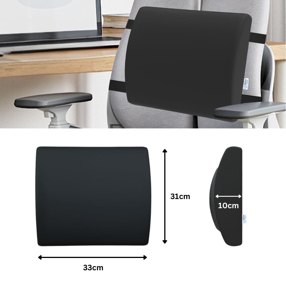 Ortopéd memóriahabos deréktámasz párna irodai székhez vagy autóüléshez Better Posture Lite 5