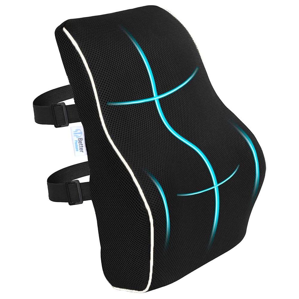 Ortopéd memóriahabos deréktámasz párna irodai székhez vagy autóüléshez Better Posture Pro 1