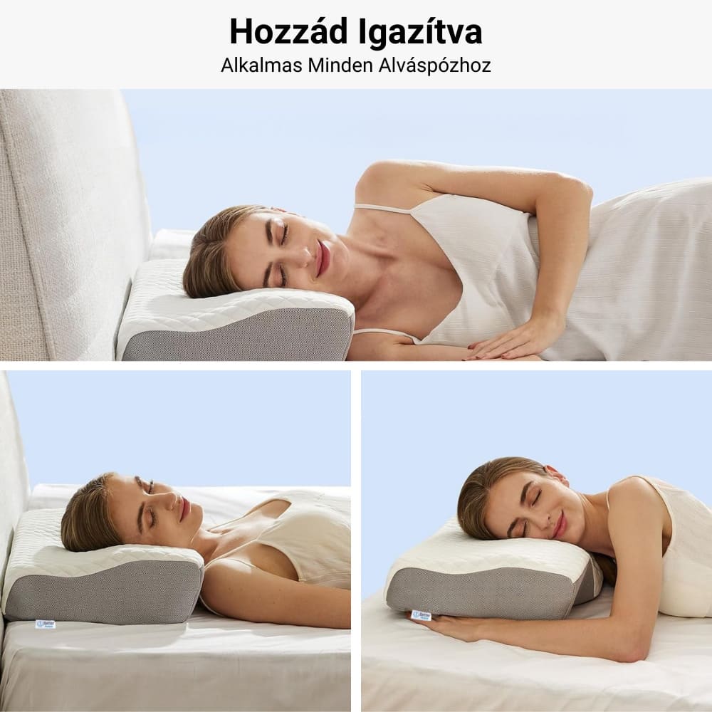 Ortopéd memóriahabos nyaktámasz párna Better Posture Lite 4