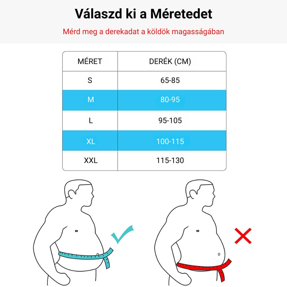 Turmalinos és mágneses deréktámasztó öv 2 darabos csomag Better Posture Premium #19 7