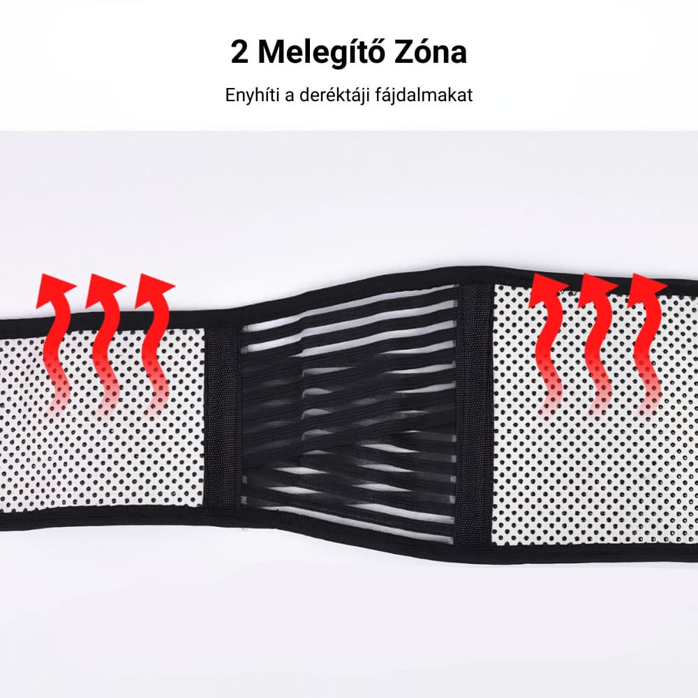 Turmalinos és mágneses deréktámasztó öv Better Posture Pro 3